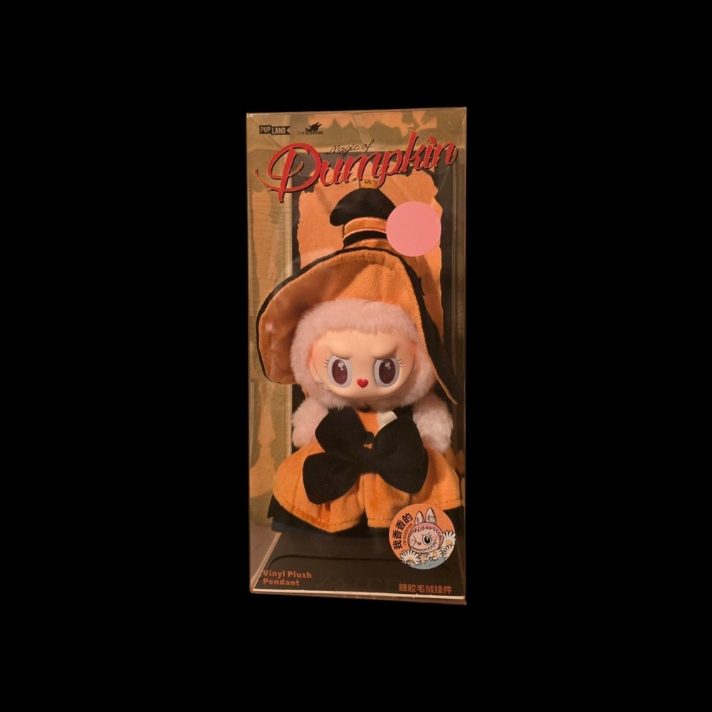 Pop Mart The Monsters Mokoko Magic of Pumpkin Vinyl Plush Pendant Halloween NIB